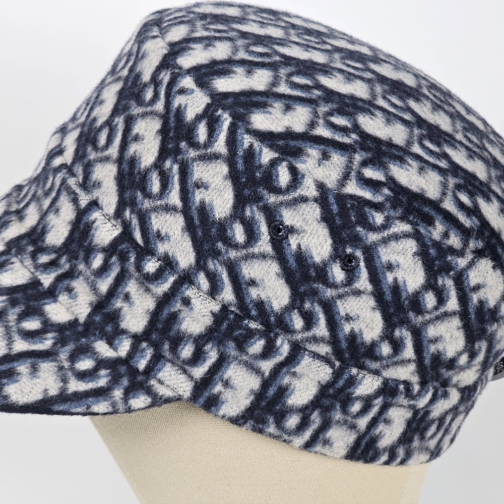 Pre Loved Christian Dior Wool Newsboy Cap View 5